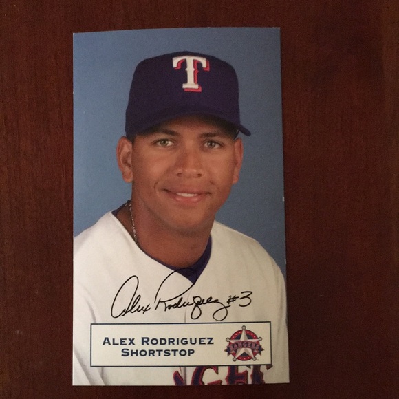 Other - Alex Rodriguez Signed Index Card